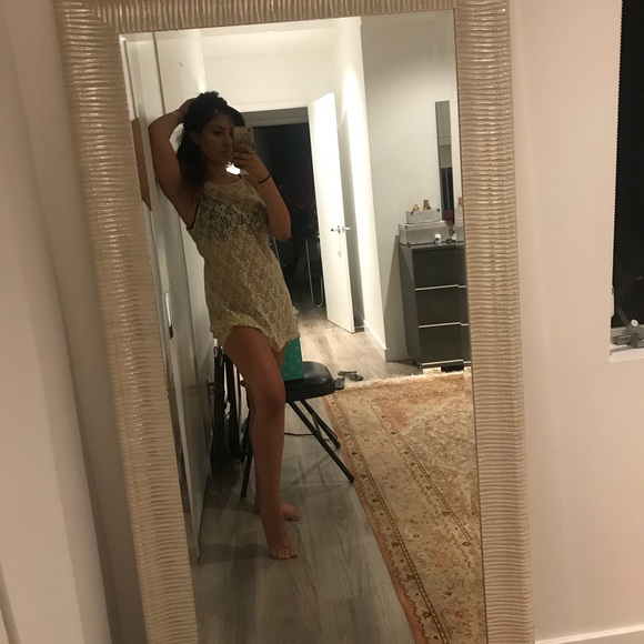 LOLA x LF NYE cream see through sequence dress - Picture 4 of 5